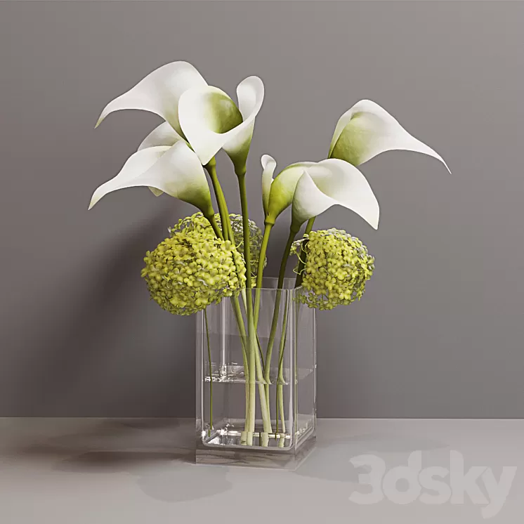 calla bouquet 3D Model