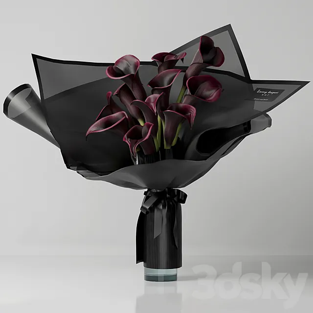 Calla bouquet 3DModel Calla bouquet 3DModel