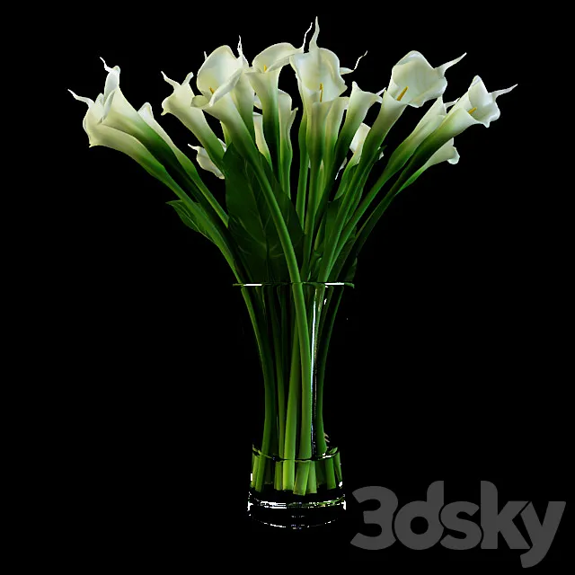 Calla bouquet 3DModel Calla bouquet 3DModel