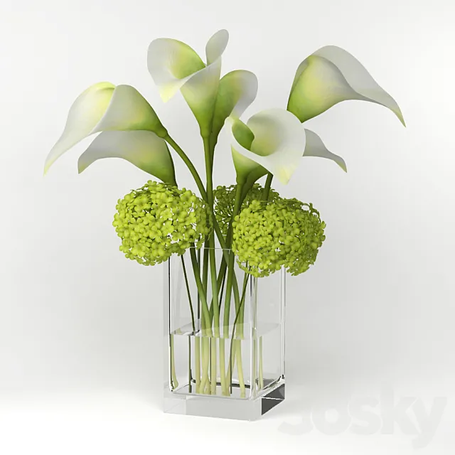 Calla Lilly Bouquet 3DModel