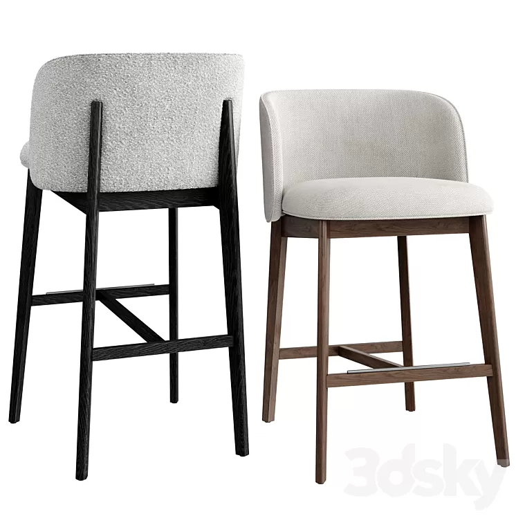 Calligaris abrey Stool 3D Model Free Download