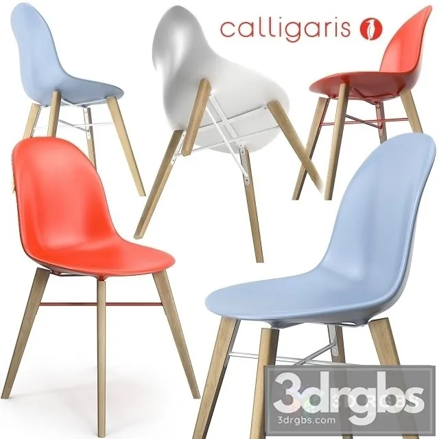 Calligaris Academy MW Chair 3D Model Download