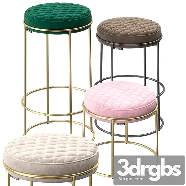 Calligaris Atollo Stools 3D Model Download - 3DSKY Decor Helper