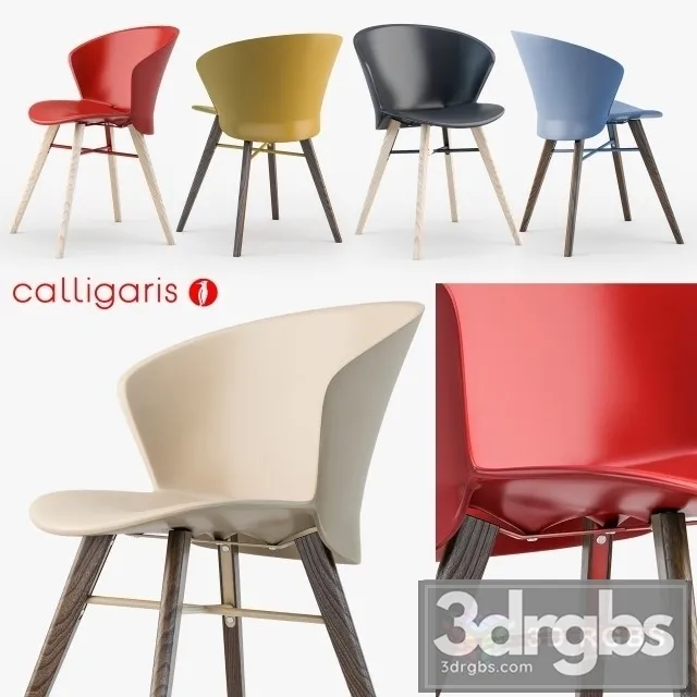 Calligaris Bahia W Chair 3D Model Download