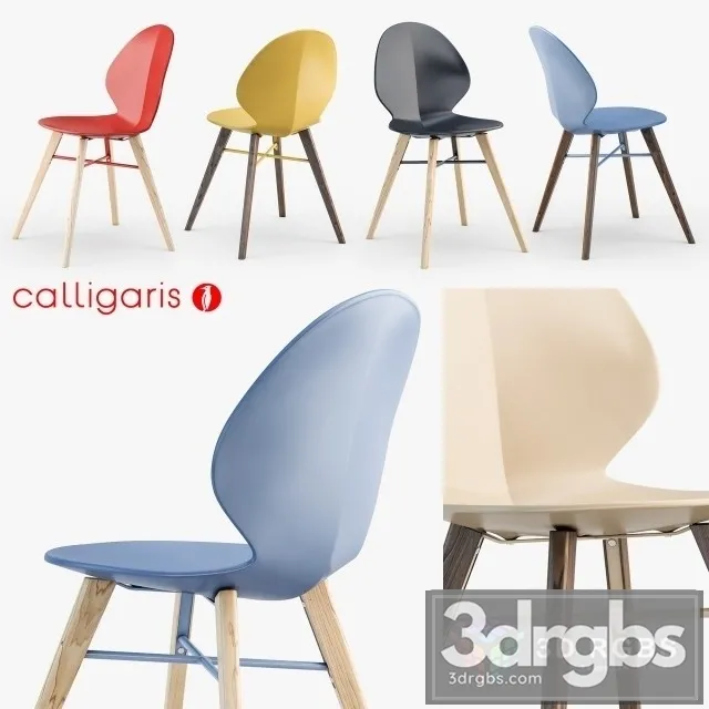 Calligaris Basil W Chair 3D Model Download