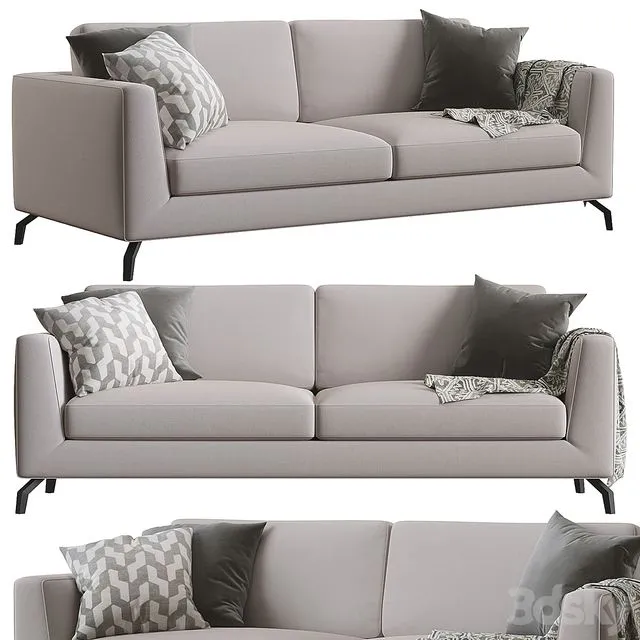 Calligaris Carre sofa (Design by Stefano Spessotto) 3D Model Calligaris Carre sofa (Design by Stefano Spessotto) 3D Model