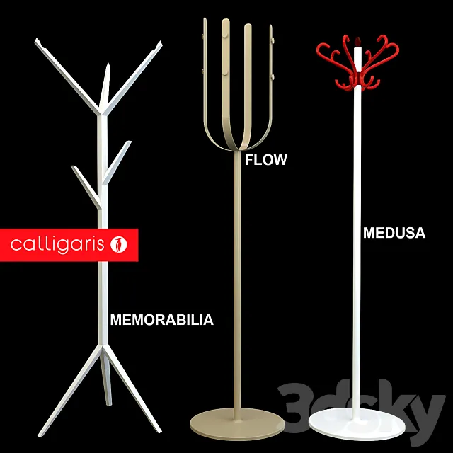 Calligaris coat stands 3DModel Calligaris coat stands 3DModel