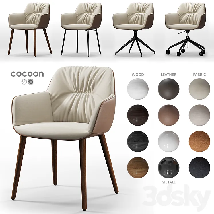 Calligaris Cocoon 3D Model Free Download