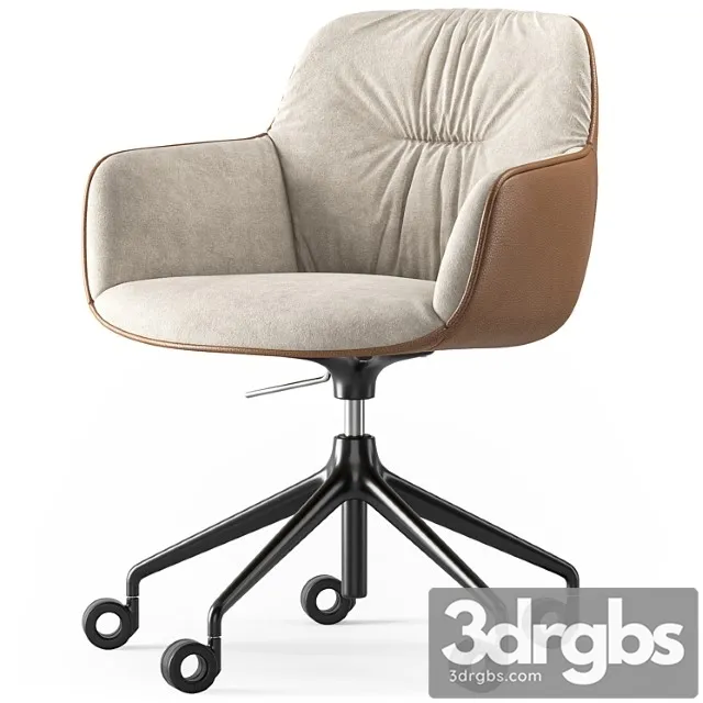 Calligaris Cocoon Soft Office Chair 1 3D Model Download