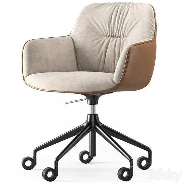 Calligaris Cocoon soft office chair 3D Model Calligaris Cocoon soft office chair 3D Model