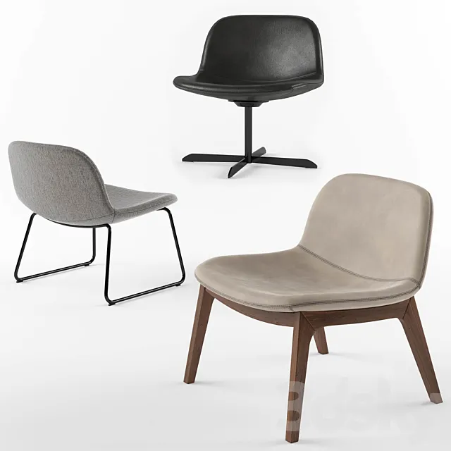 Calligaris college lounge chair 3D Model Calligaris college lounge chair 3D Model