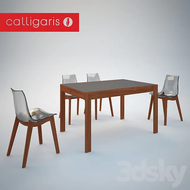Calligaris dining group 3DModel