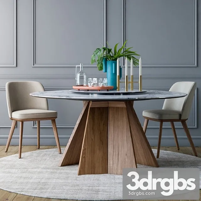 Calligaris foyer chair icaro round table 2 3D Model Download Calligaris foyer chair icaro round table 2 3D Model Download