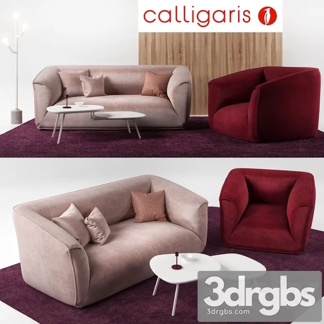Calligaris Furniture SetnCalligaris Sweet 3D Model Download Calligaris Furniture SetnCalligaris Sweet 3D Model Download
