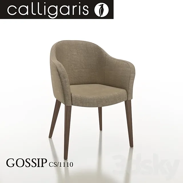CALLIGARIS GOSSIP Dining Chair 3D Model CALLIGARIS GOSSIP Dining Chair 3D Model
