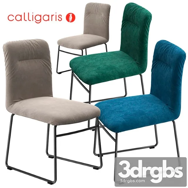 Calligaris greta chair metal base 2 3D Model Download