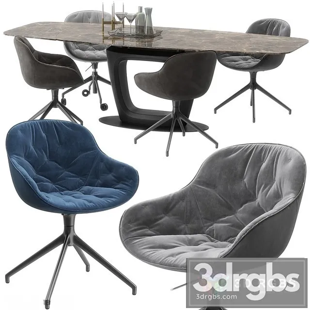 Calligaris Igloo Chair Set 3D Model Download Calligaris Igloo Chair Set 3D Model Download