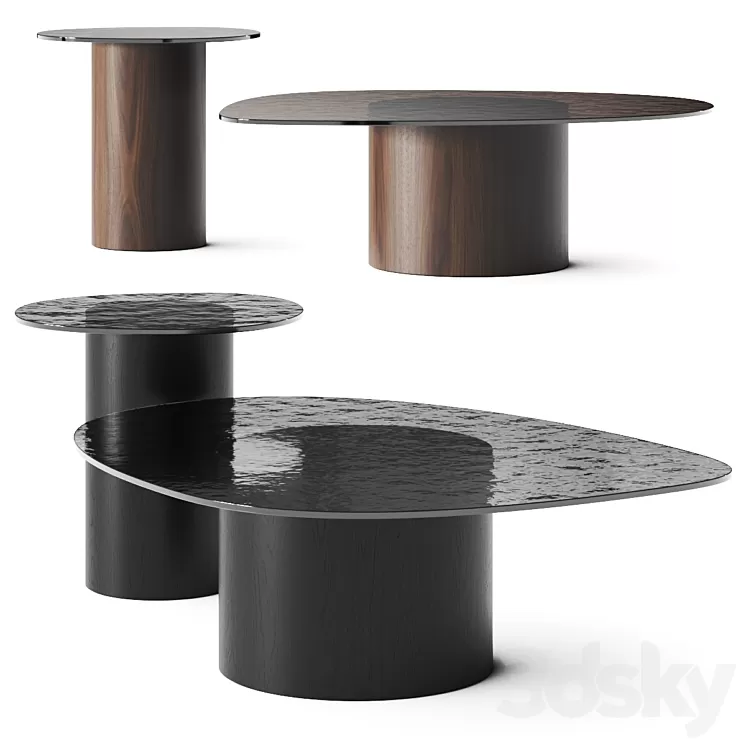 Calligaris Mushroom Coffee Tables 3D Model Free Download