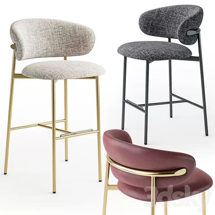 Calligaris oleandro stool 3D Model