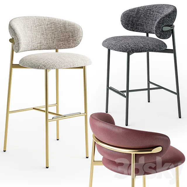 Calligaris oleandro stool 3DModel Calligaris oleandro stool 3DModel