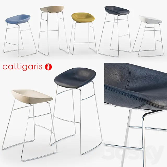Calligaris Palm stool 3D Model