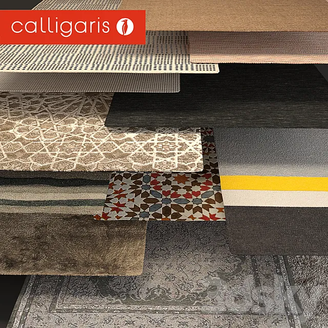 Calligaris rugs 3D Model Calligaris rugs 3D Model