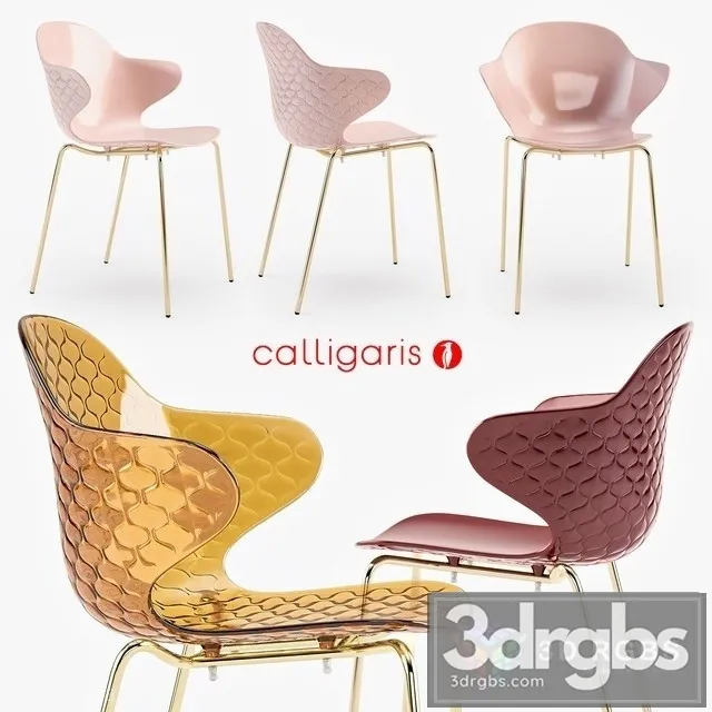 Calligaris Saint Tropez Chair 3D Model Download
