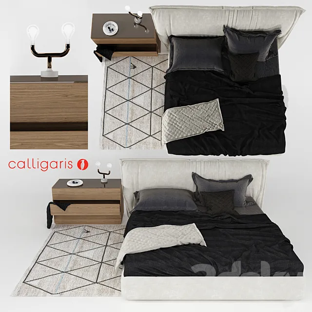 Calligaris set 3D Model