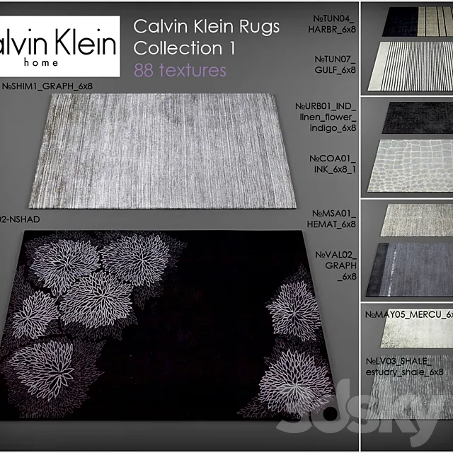 Calvin Klein rugs 3DModel Calvin Klein rugs 3DModel