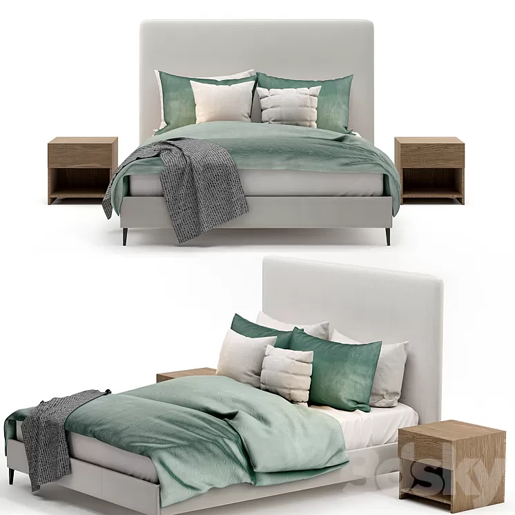 cama filemone bed 01 3D Model cama filemone bed 01 3D Model