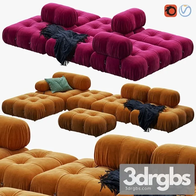 Camaleonda Sofa by B&B Italia 3D Model Download Camaleonda Sofa by B&B Italia 3D Model Download