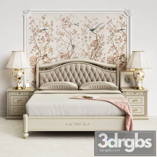 Camelgroup Siena Avorio Bedroom 3D Model Download