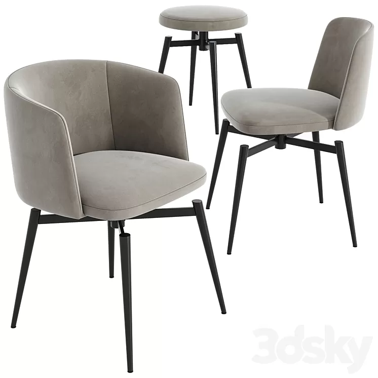 Camerich Ballet Chairs 3D Model Camerich Ballet Chairs 3D Model