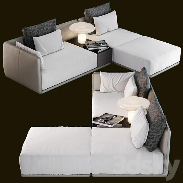 Camerich LA Elan Sectional 3D Model Camerich LA Elan Sectional 3D Model