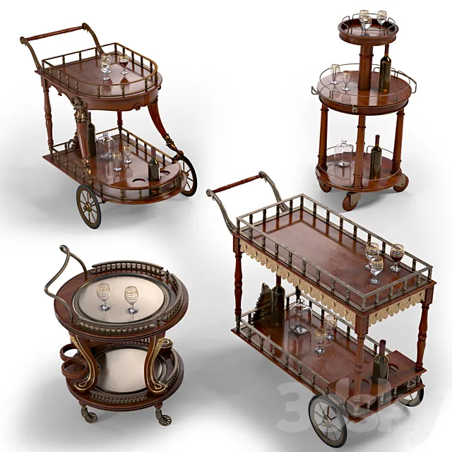 Camerin set of 4 items 3D Model