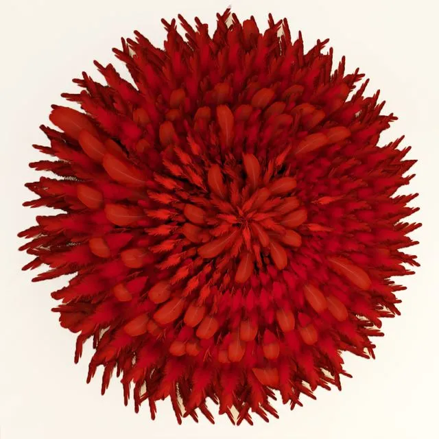 Cameroonian hats feathers interior decoration 3D Model Cameroonian hats feathers interior decoration 3D Model