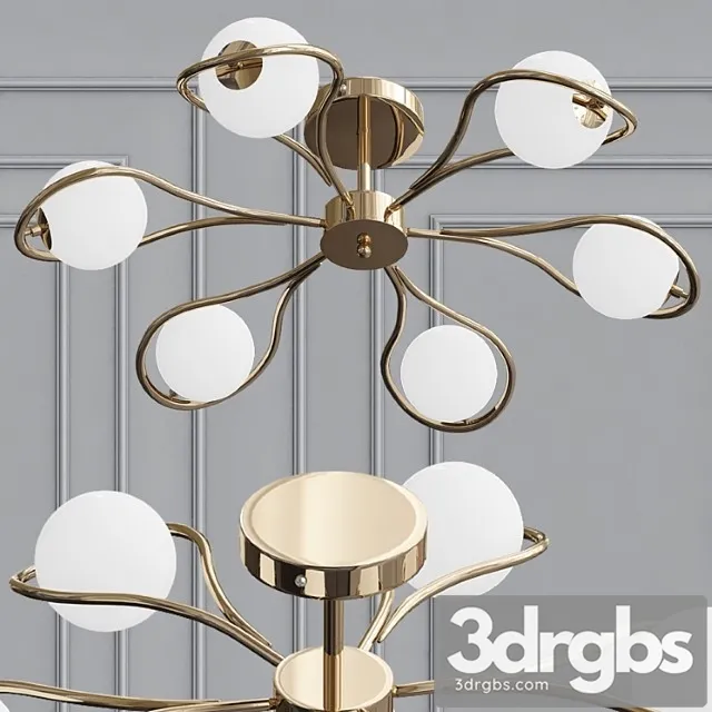 Camomile chandelier 3D Model Download