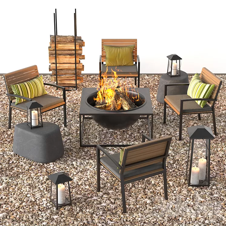 Campfire resting place 3 3D Model Campfire resting place 3 3D Model