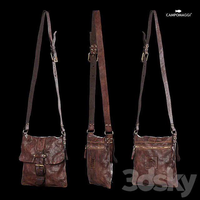 Campomaggi Lavata bag 3D Model Campomaggi Lavata bag 3D Model