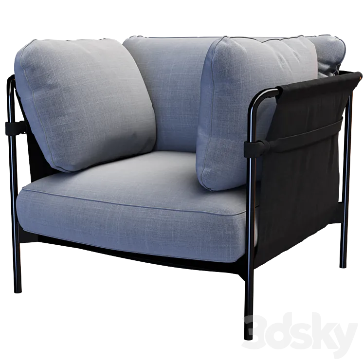 Can Armchair by Hay 3D Model Free Download Can Armchair by Hay 3D Model Free Download