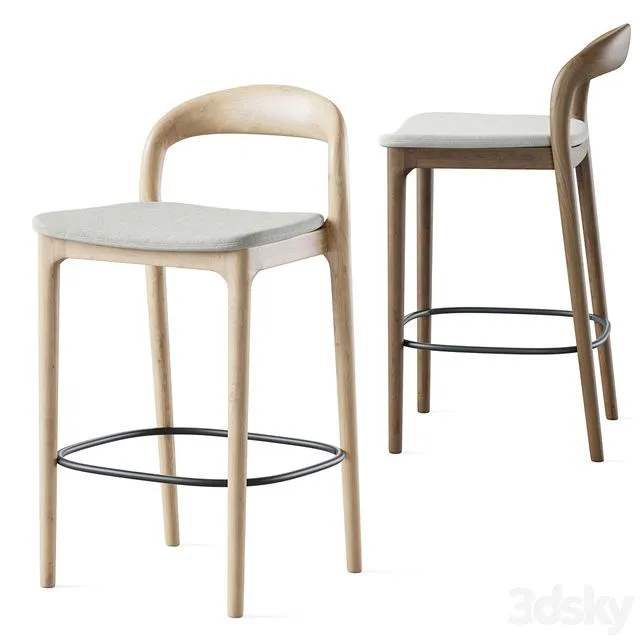 Canada semi-bar stool 3D Model Canada semi-bar stool 3D Model