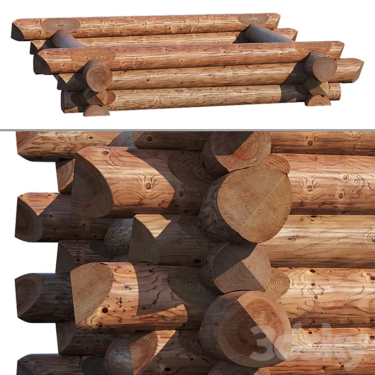 Canadian cabin 2 3D Model Canadian cabin 2 3D Model