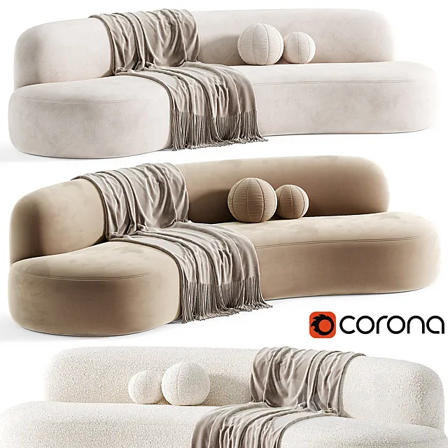 Canapé 280 Sofa modern By PIERRE AUGUSTIN ROSE 3D Model Canapé 280 Sofa modern By PIERRE AUGUSTIN ROSE 3D Model