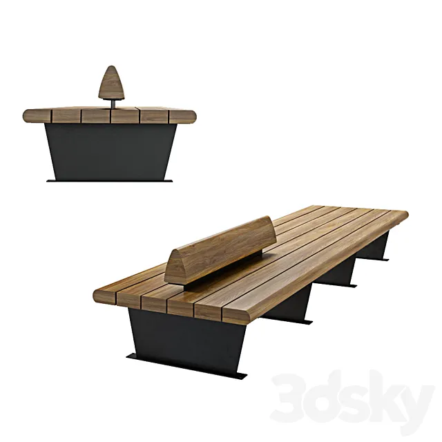 Canape bench 3DModel Canape bench 3DModel
