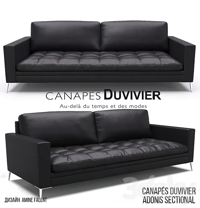 Canapes Duvivier ADONIS 3DModel Canapes Duvivier ADONIS 3DModel