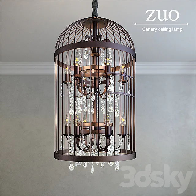 Canary chandelier by ZUO 3DModel Canary chandelier by ZUO 3DModel