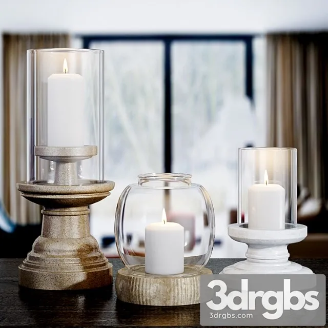 Candel set 02 3D Model Download