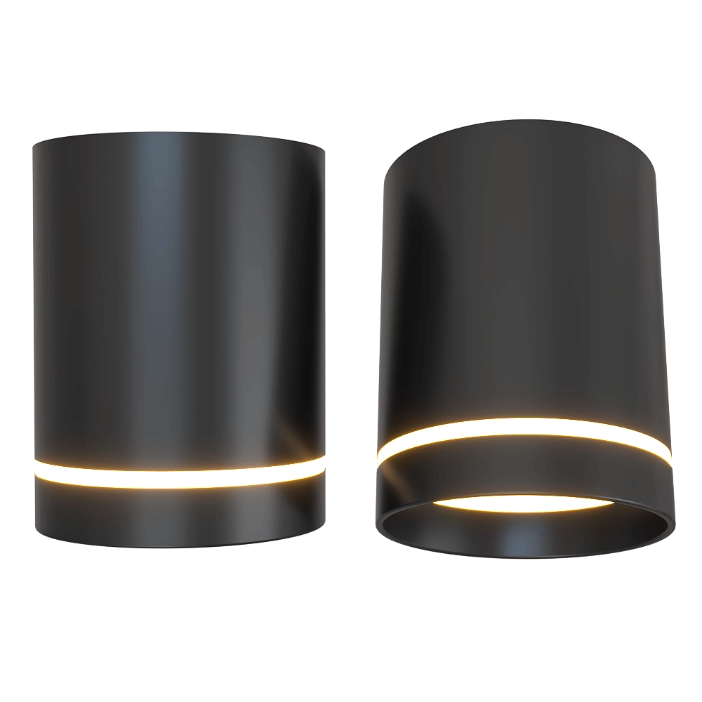 Candellux Lighting – Ceiling lamp Tuba black 15W 3D Model