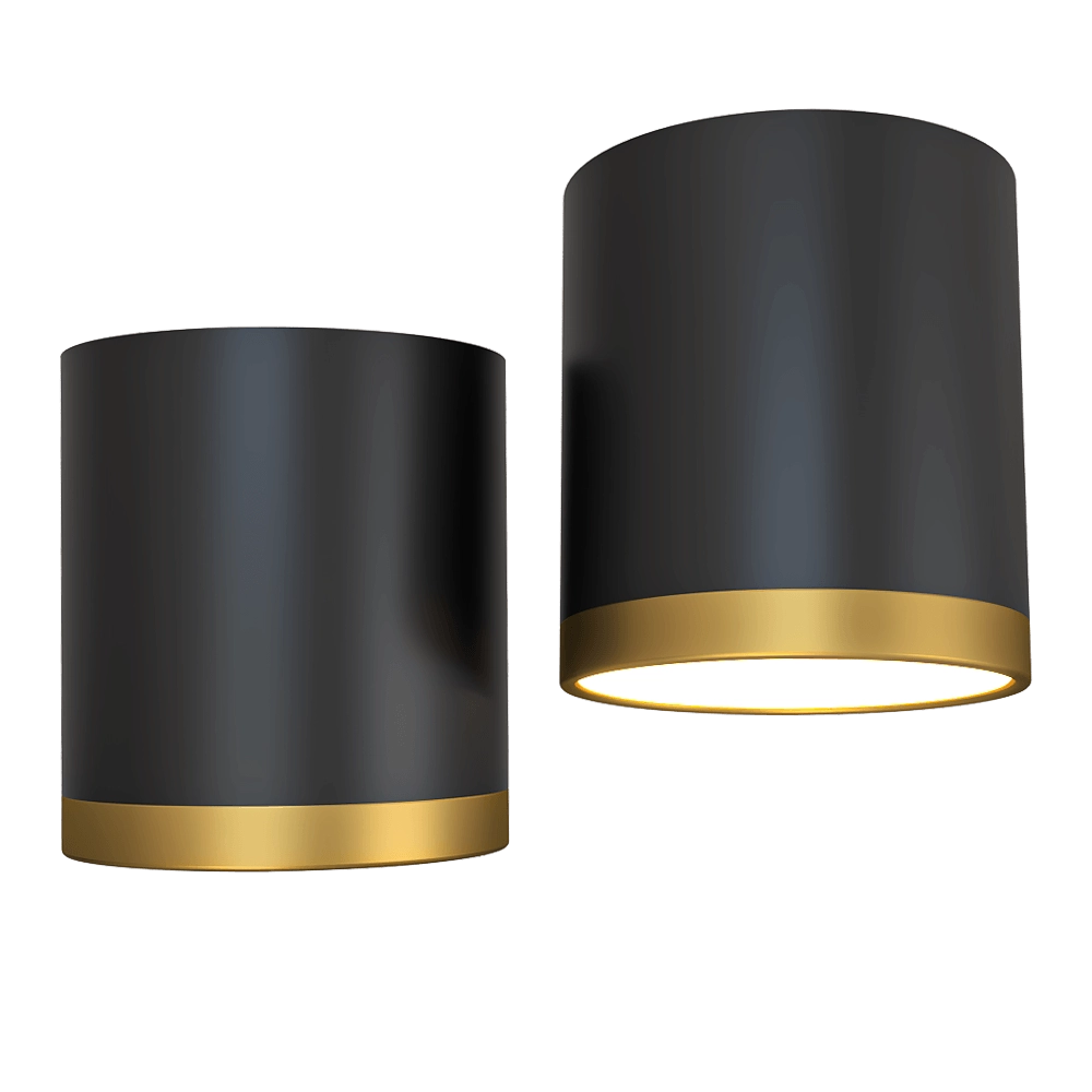Candellux Lighting – Ceiling lamp Tuba gold + 3D Model