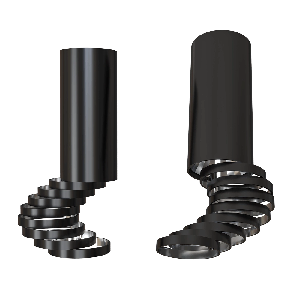 Candellux Lighting – Pendant lamp tube black with adjustable rings 2282732 3D Model